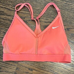 Nike Women's Vibrant Coral Sports Bra